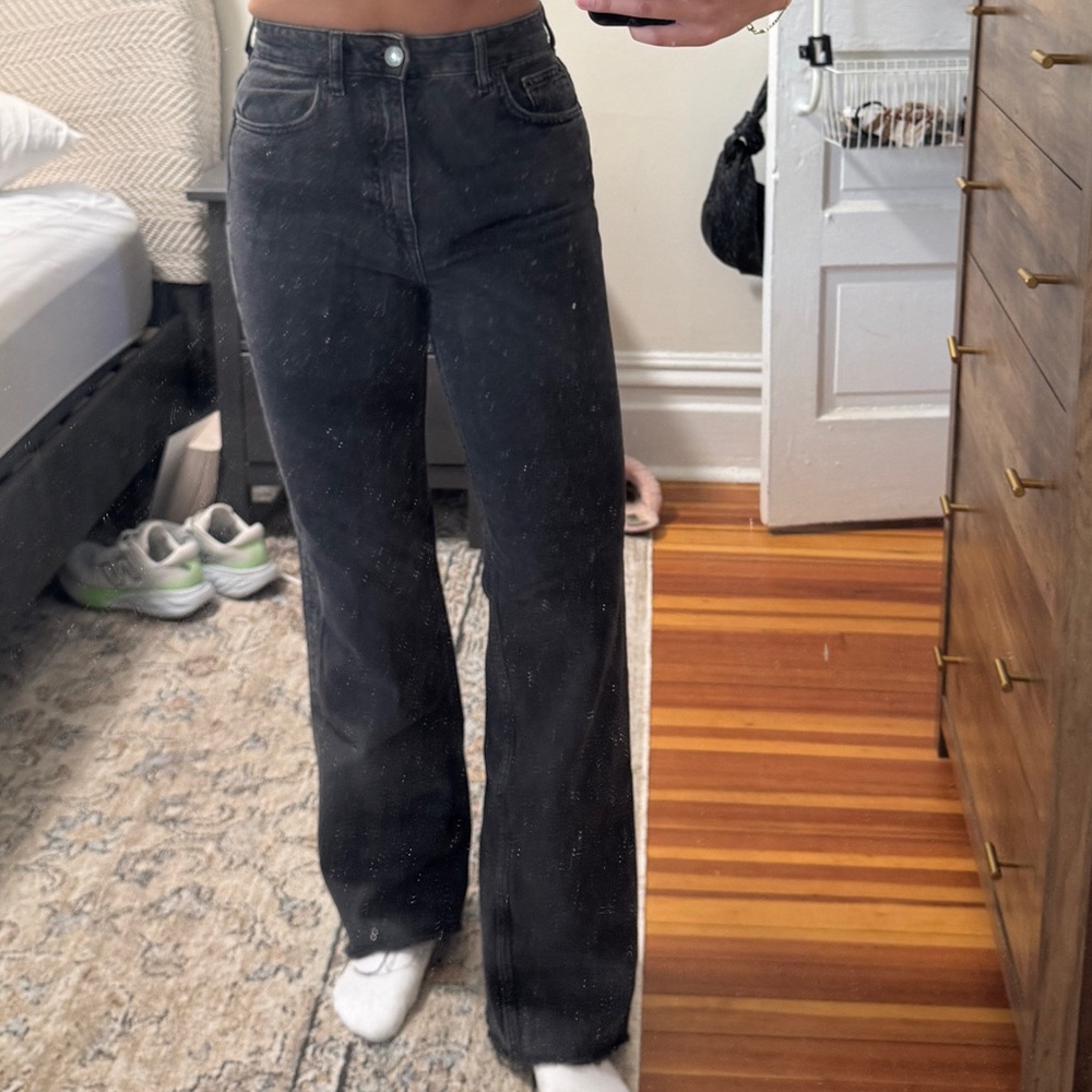 Pull&Bear Charcoal Denim Pants